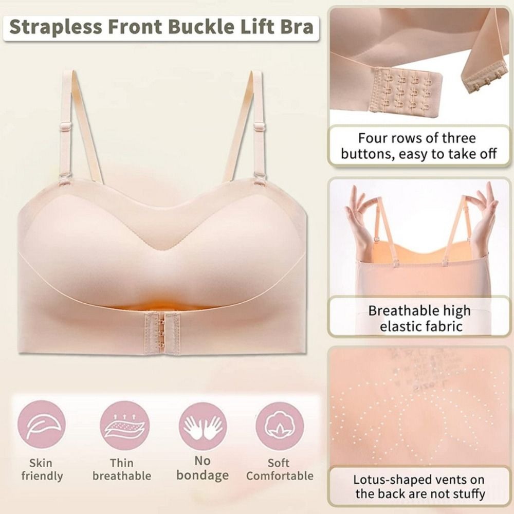 Bralette Wireless Soft - Soft Push Up Strapless Invisible Bra
