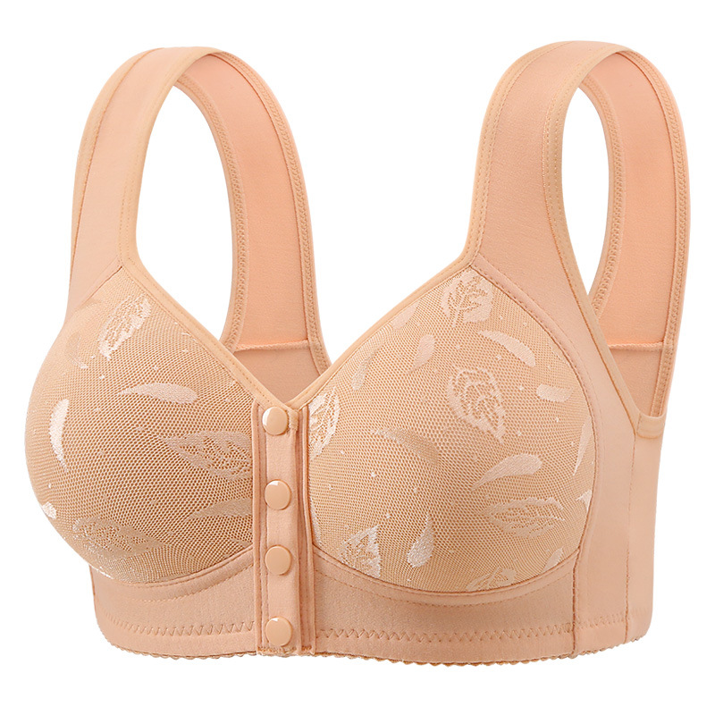 Seamless Underwear Women - Ladies Fashion Printed Front Button Closure