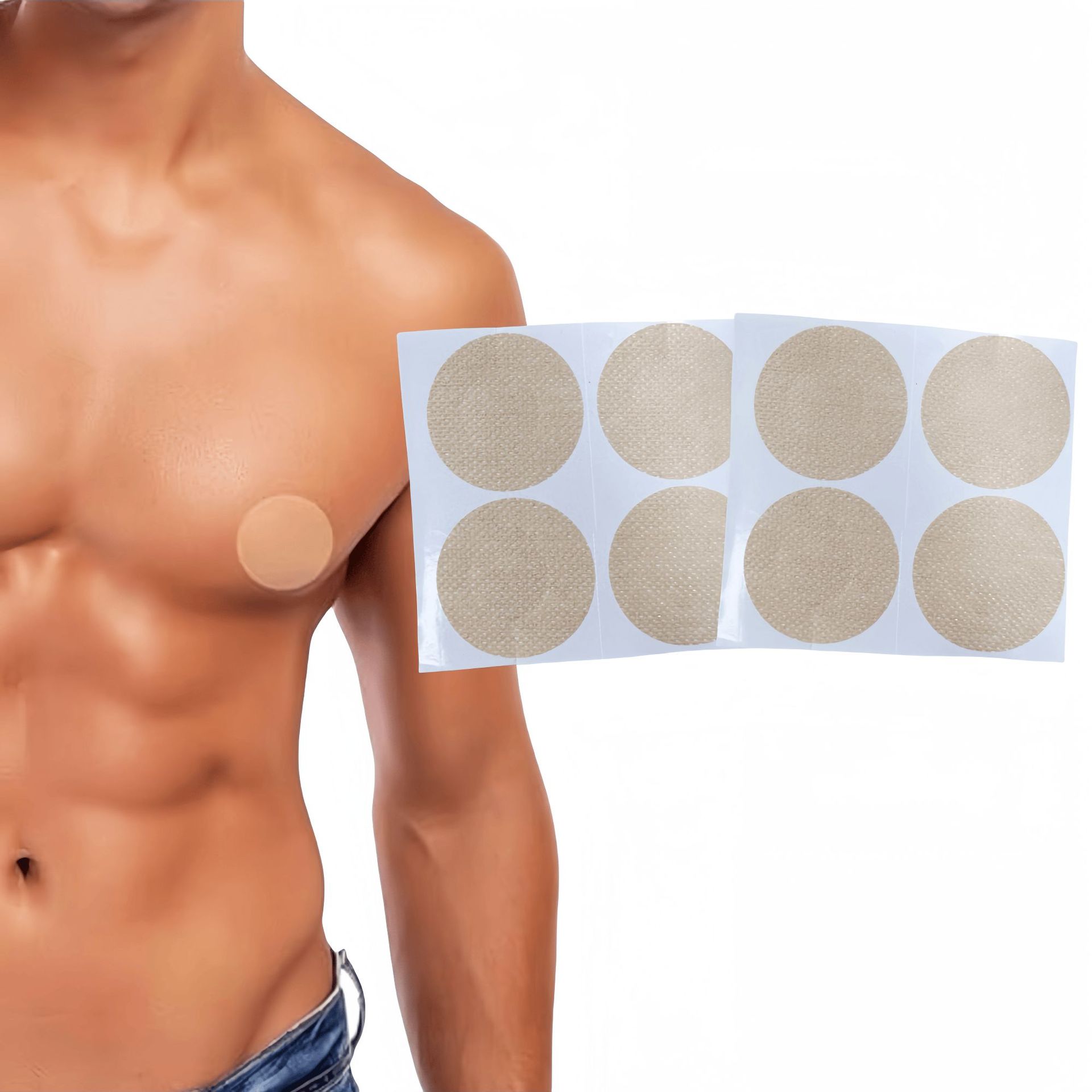 Nipple Cover Pasties - Disposable Invisible Men's Nipple Pasties, Breathable