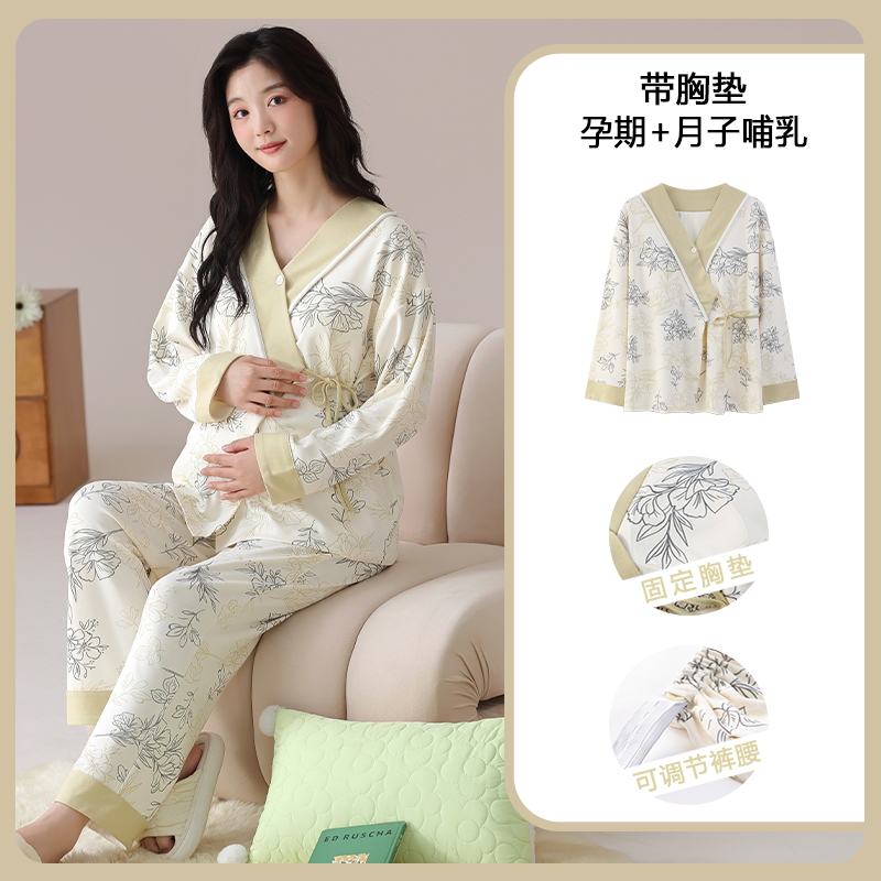 Nursing Bra Sleep - Cotton Maternity Nursing Sleepwear With Bra
