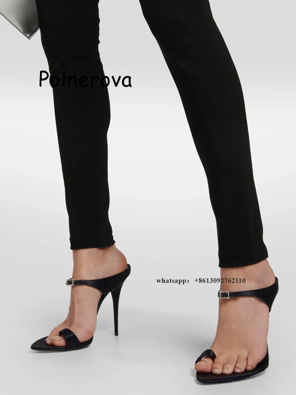 Slip Dress Satin - Open Toe Sandals Flip Flop Thin