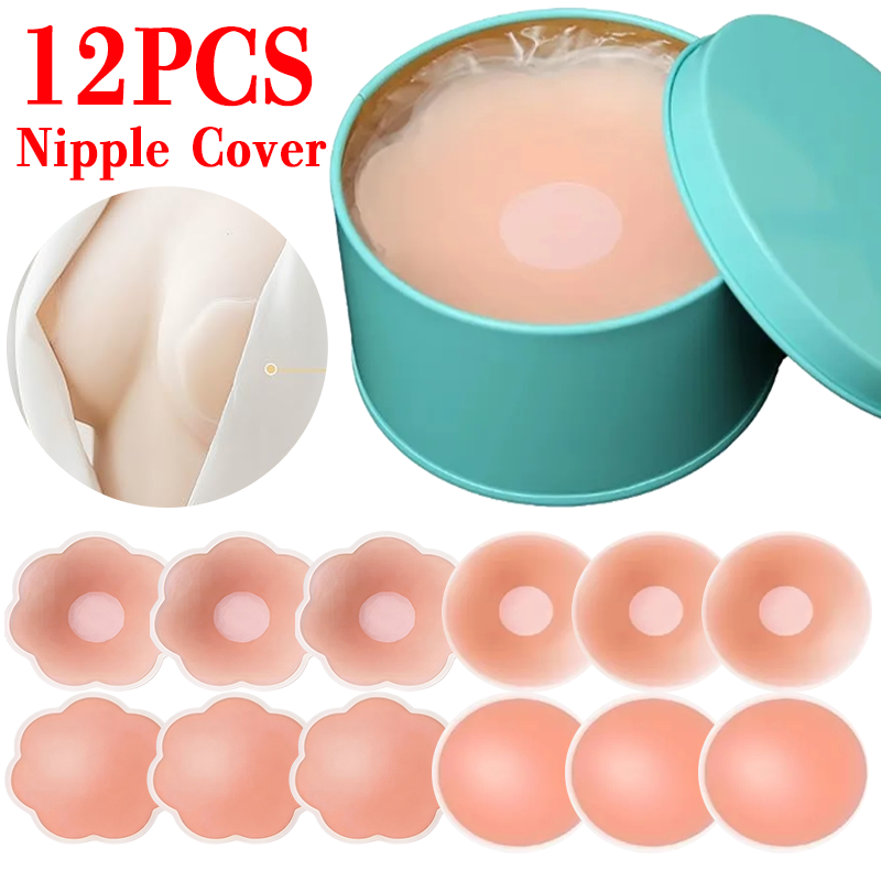 Nipple Cover Pasties - 6/12PCS Invisible Self Adhesive Chest Paste