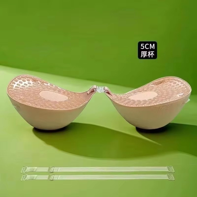 Push Up Bra Padded - 5cm Thick Breathable Adhesive Bra Silicone