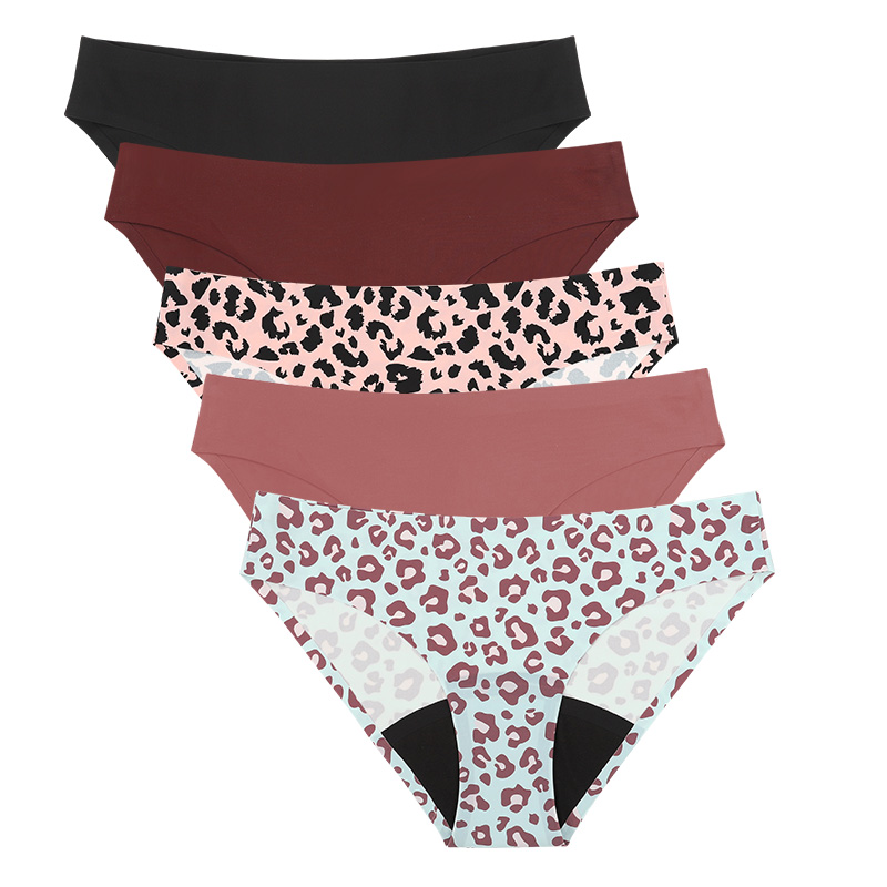 Period Panty Absorbent - New Style Leopard Women Breathable Menstrual