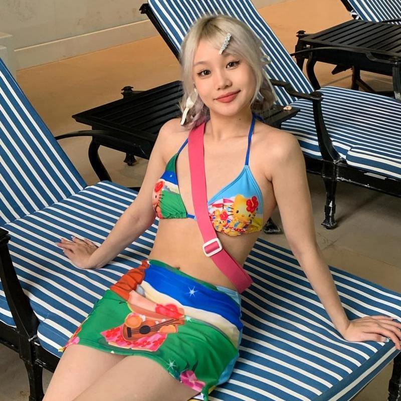 Thong Bikini Women - Y2K Girls Kawaii Hello Kittys Swimsuit