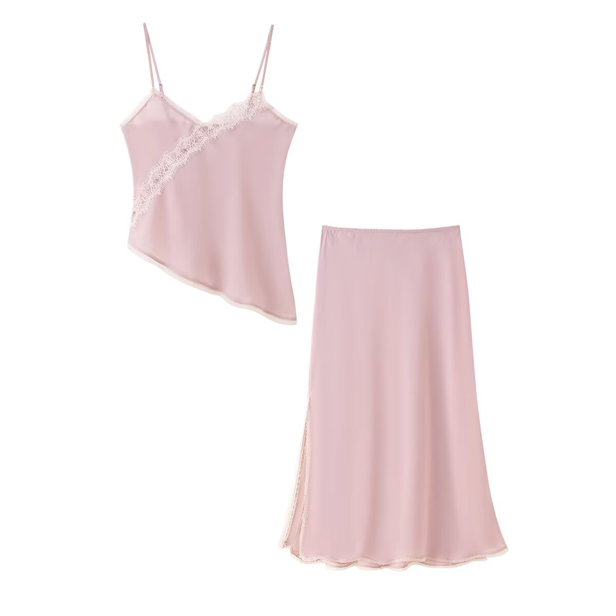 Cami Top Lace - Tidalyf 2025 Women Pink Cami Top