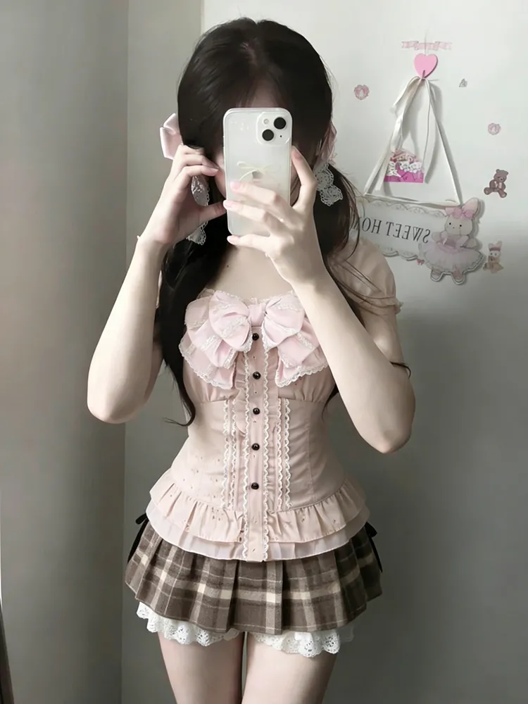 Cami Top Lace - Japanese Sweet Three Piece Set Women