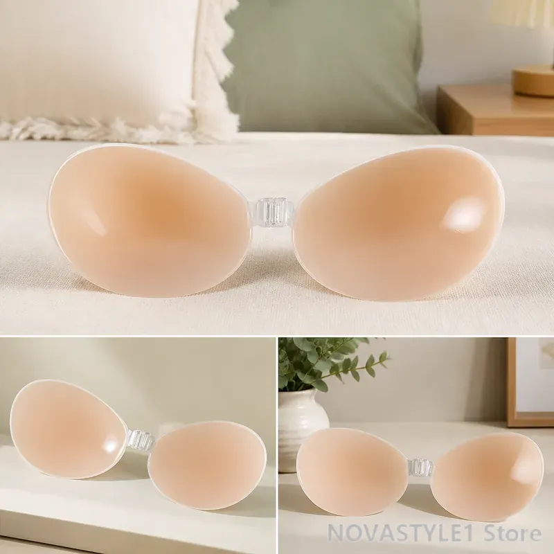 2pcs silicone breast lift pads - Silicone Bra Adhesive 评论和价格