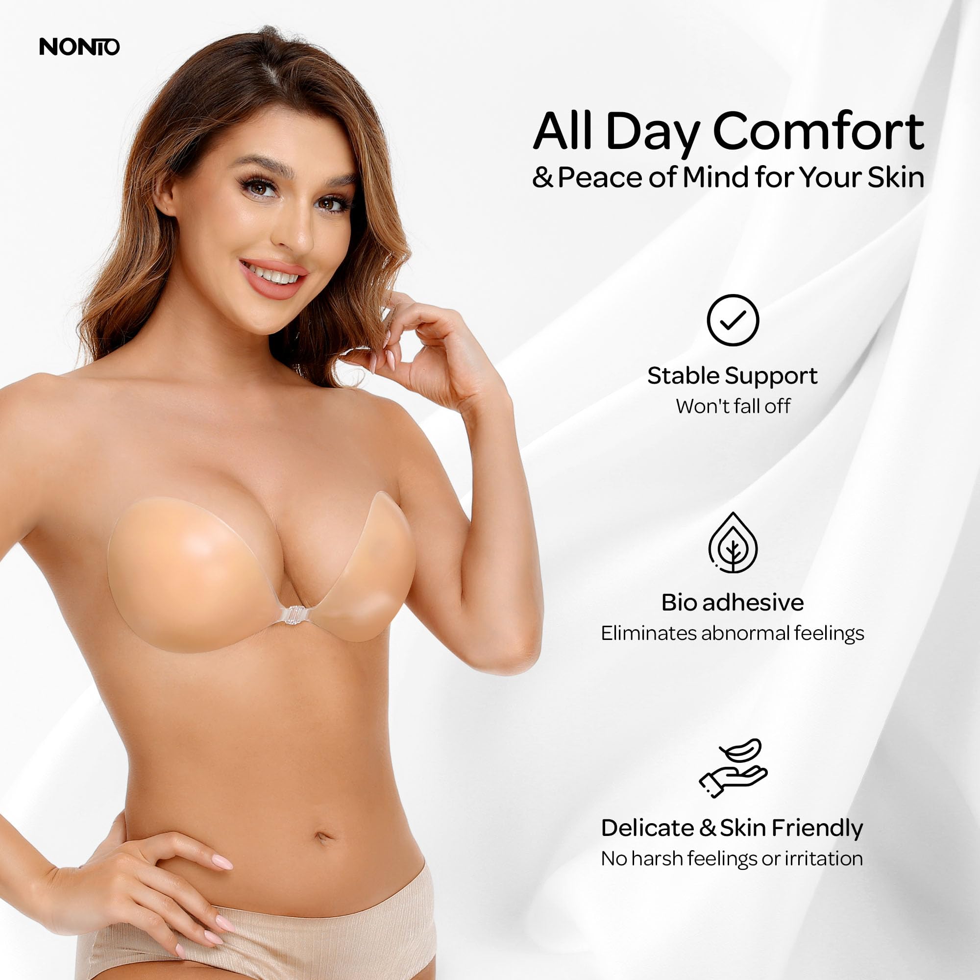 Adhesive Bra Strapless Sticky  - Strapless Bra Backless 评论和价格