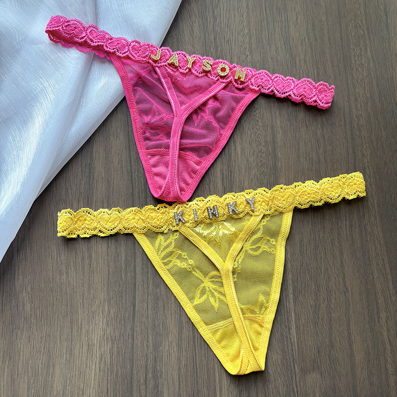 Custom Thong Panties Name Crys - Thong Bikini Women 评论和价格