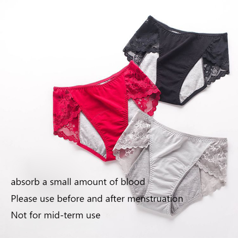 3XL Large Size Sexy Lace Absor - Period Panty Absorbent 评论和价格