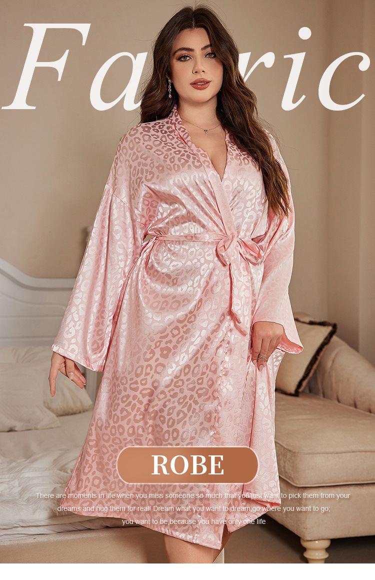 Plus Size Robe Pajama Women Sl - Robe Silk Women 评论和价格