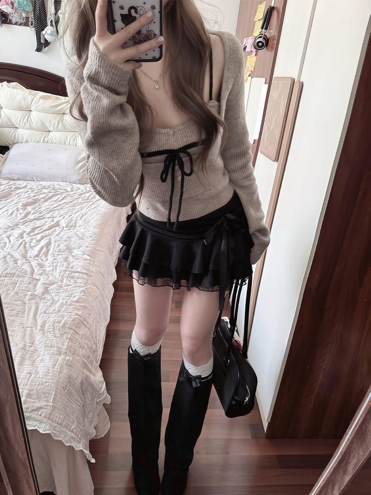 Japanese Vintage Coquette 3 Pi - Cami Top Lace 评论和价格