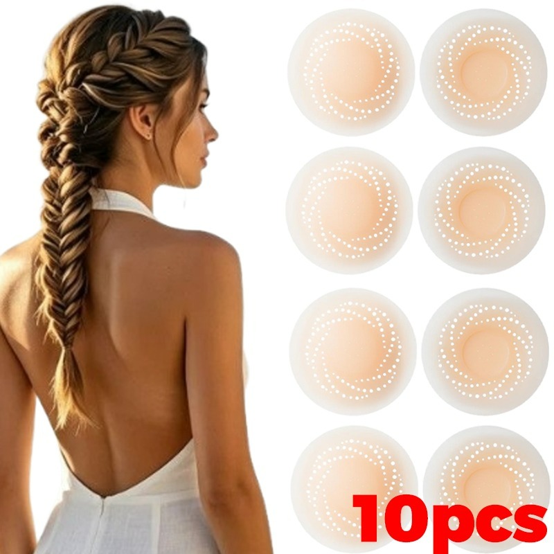 2/10pcs Breathable Nipple Cove - Silicone Bra Adhesive 评论和价格