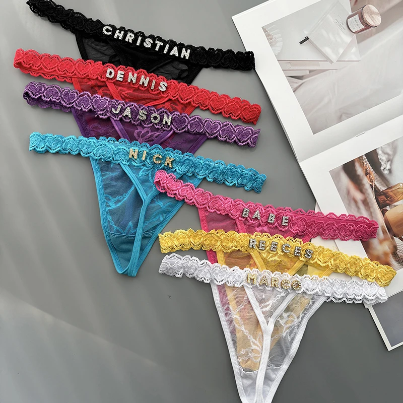 Personality Custom Thong Name  - Thong Bikini Women 评论和价格