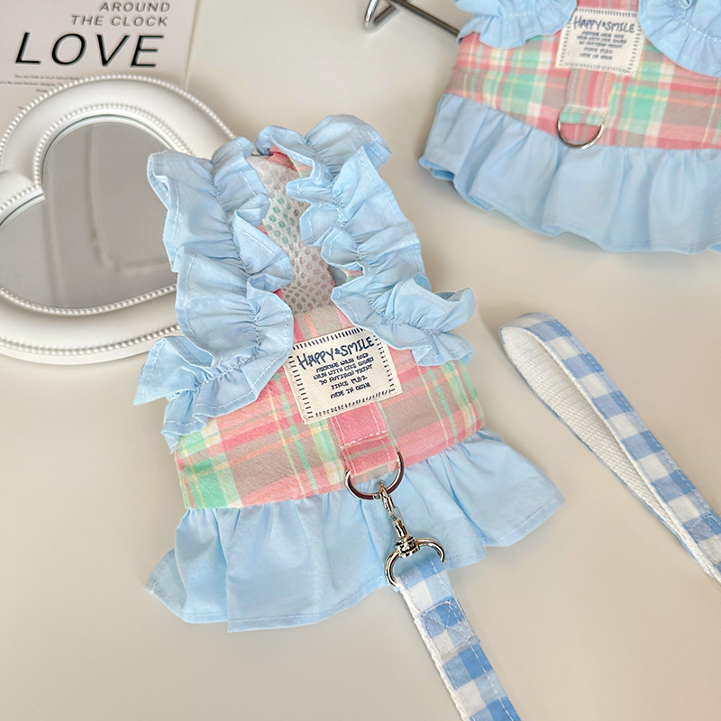 Pet Plaid Leash Vest Style Sma - Lace Teddy Lingerie 评论和价格