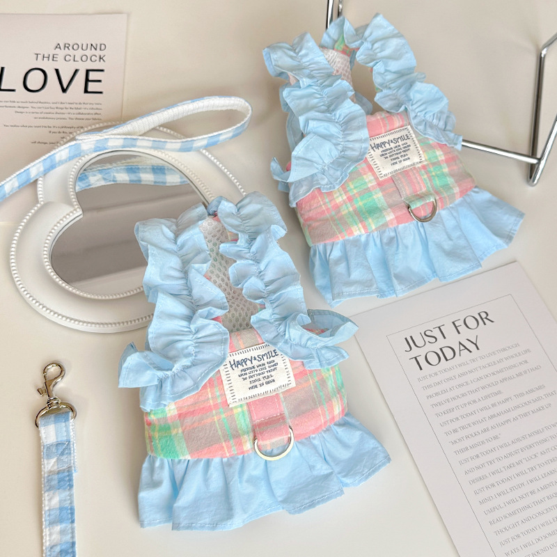 Pet Plaid Leash Vest Style Sma - Lace Teddy Lingerie 评论和价格