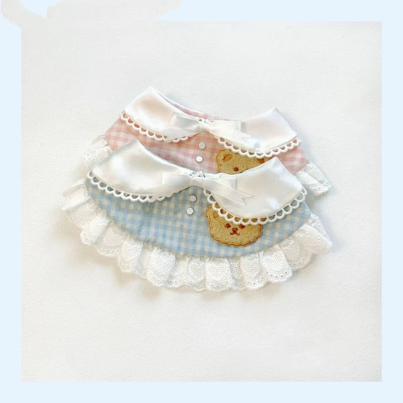 Pet Spring Plaid Cute Bib Pet  - Lace Teddy Lingerie 评论和价格