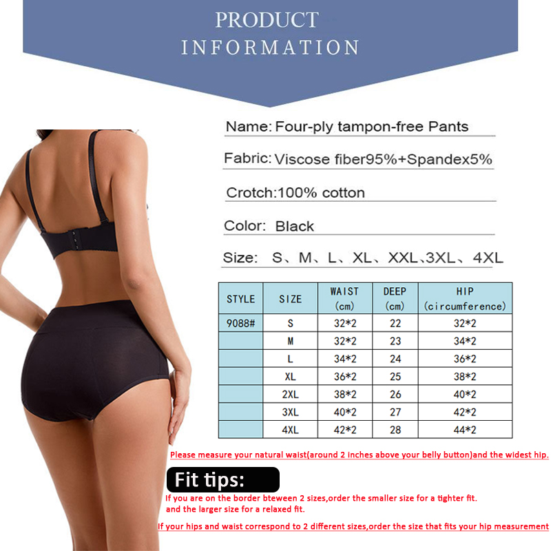 Heavy Flow Menstrual Panties 4 - Period Panty Absorbent 评论和价格