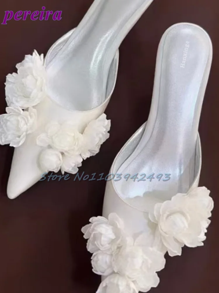 Multi Flower Wedding Sandals S - Slip Dress Satin 评论和价格