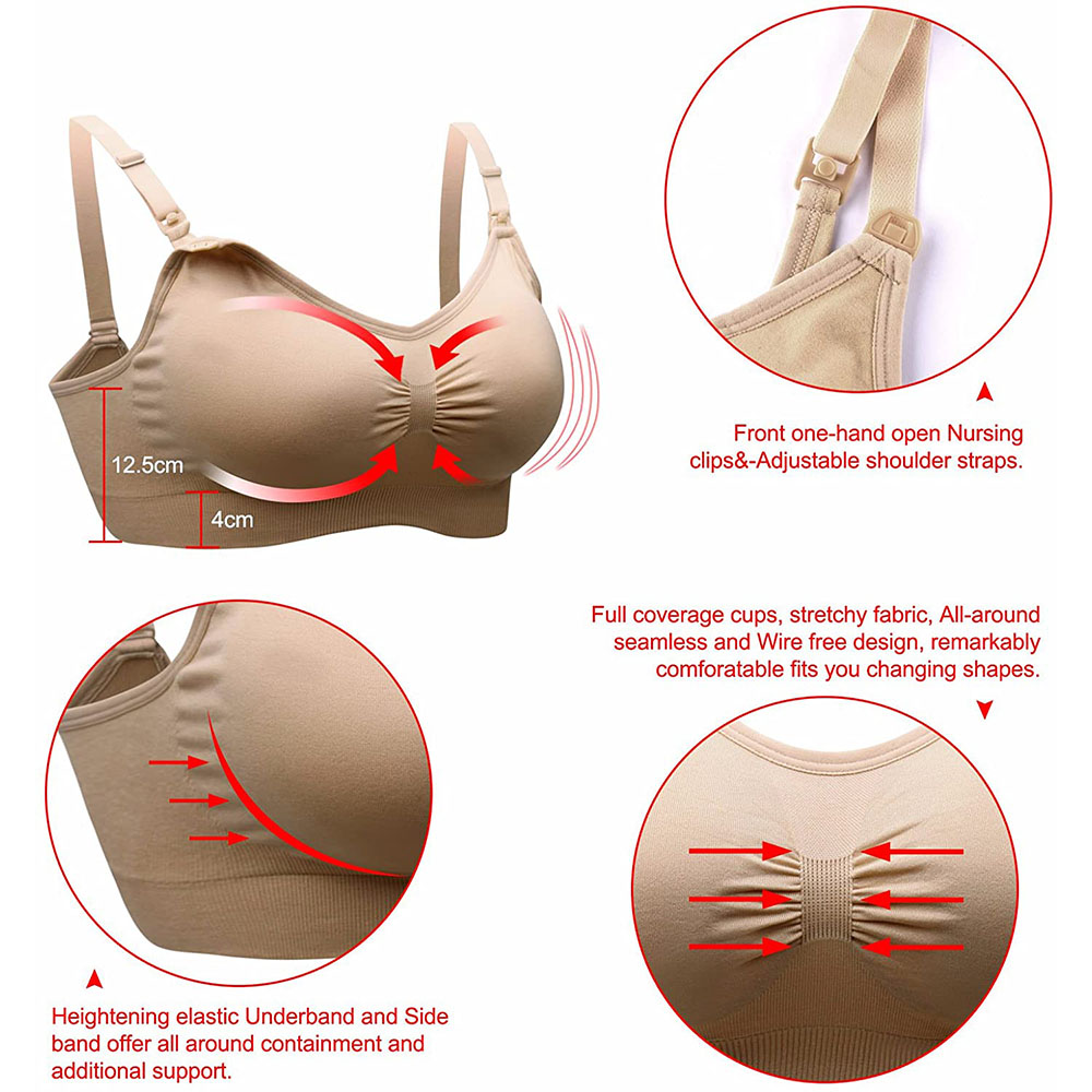 Wirefree Nursing Clothing Cott - Nursing Bra Sleep 评论和价格