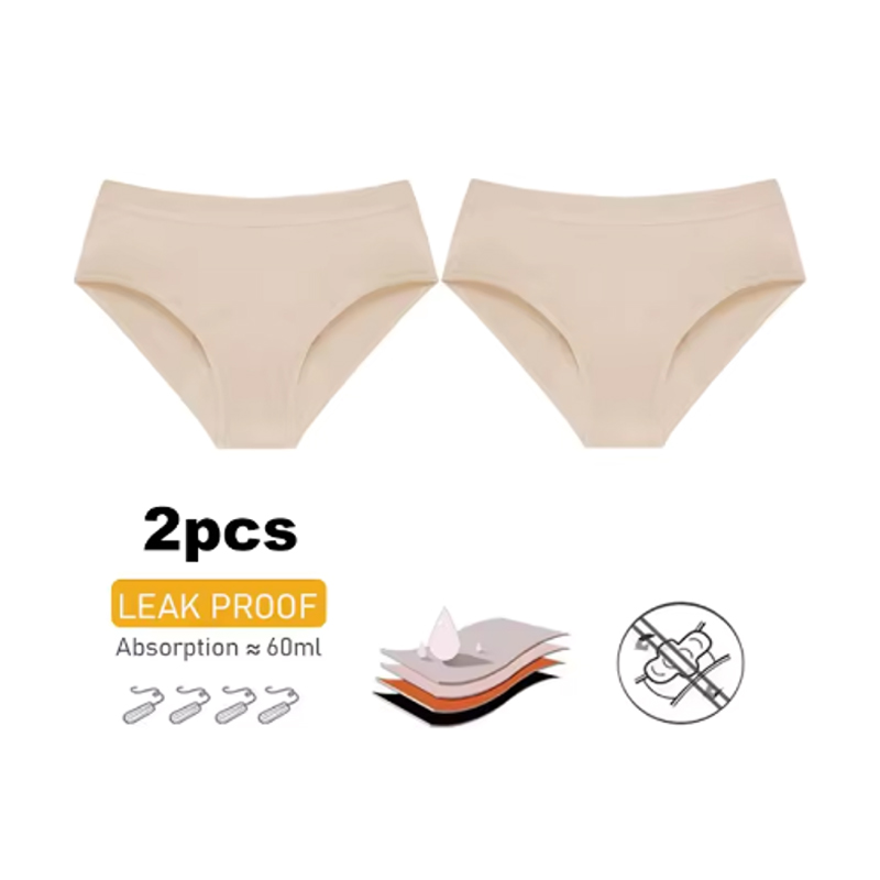 2Pc Heavy Flow Pure Cotton Men - Period Panty Absorbent 评论和价格