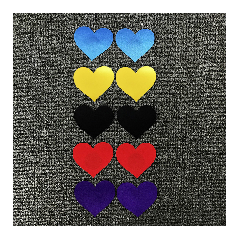 10 Pair (2 Pcs)Big Heart Breas - Nipple Cover Pasties 评论和价格