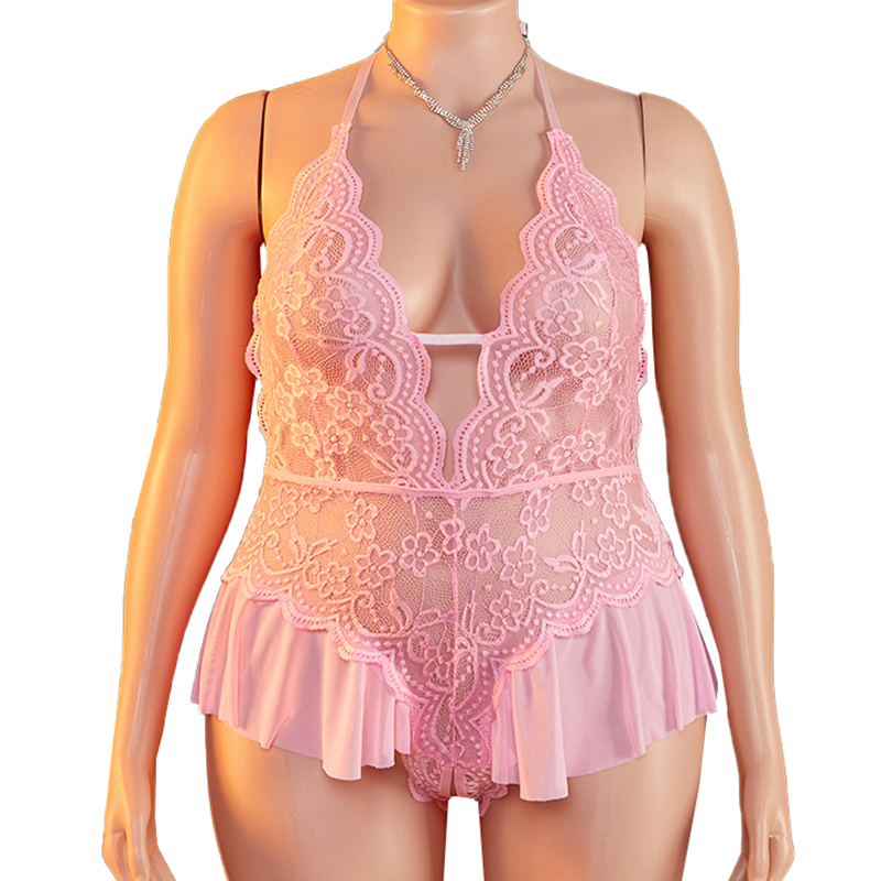 Plus Size 1XL-4XL Teddy perspe - Lace Teddy Lingerie 评论和价格