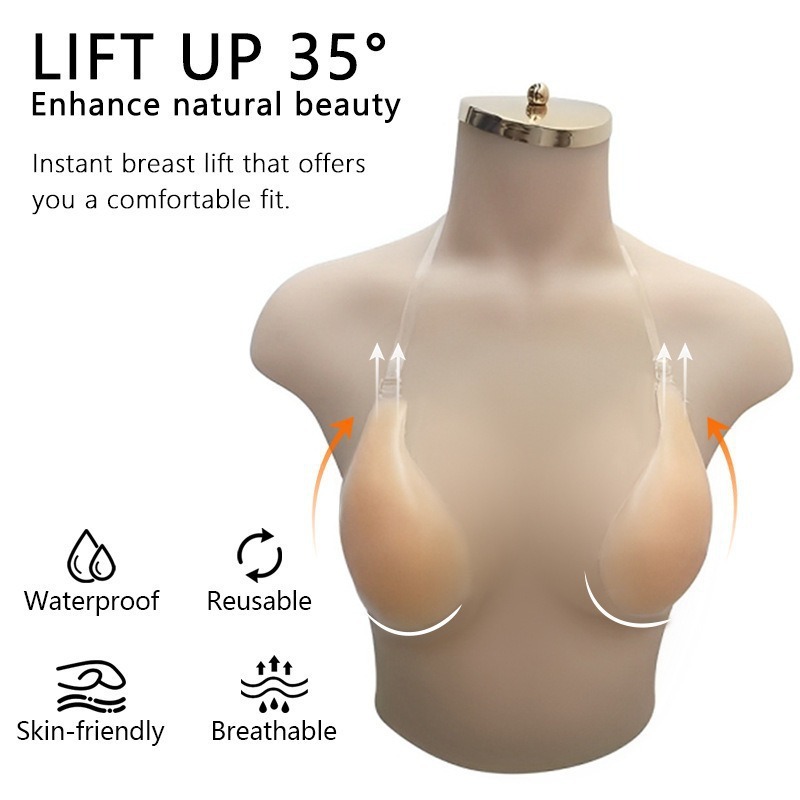 1 Pc Summer Invisible Silicone - Silicone Bra Adhesive 评论和价格