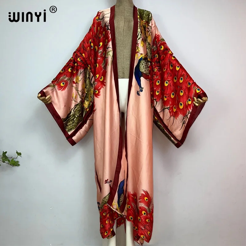 WINYI 2022 Summer Women Cardig - Robe Silk Women 评论和价格
