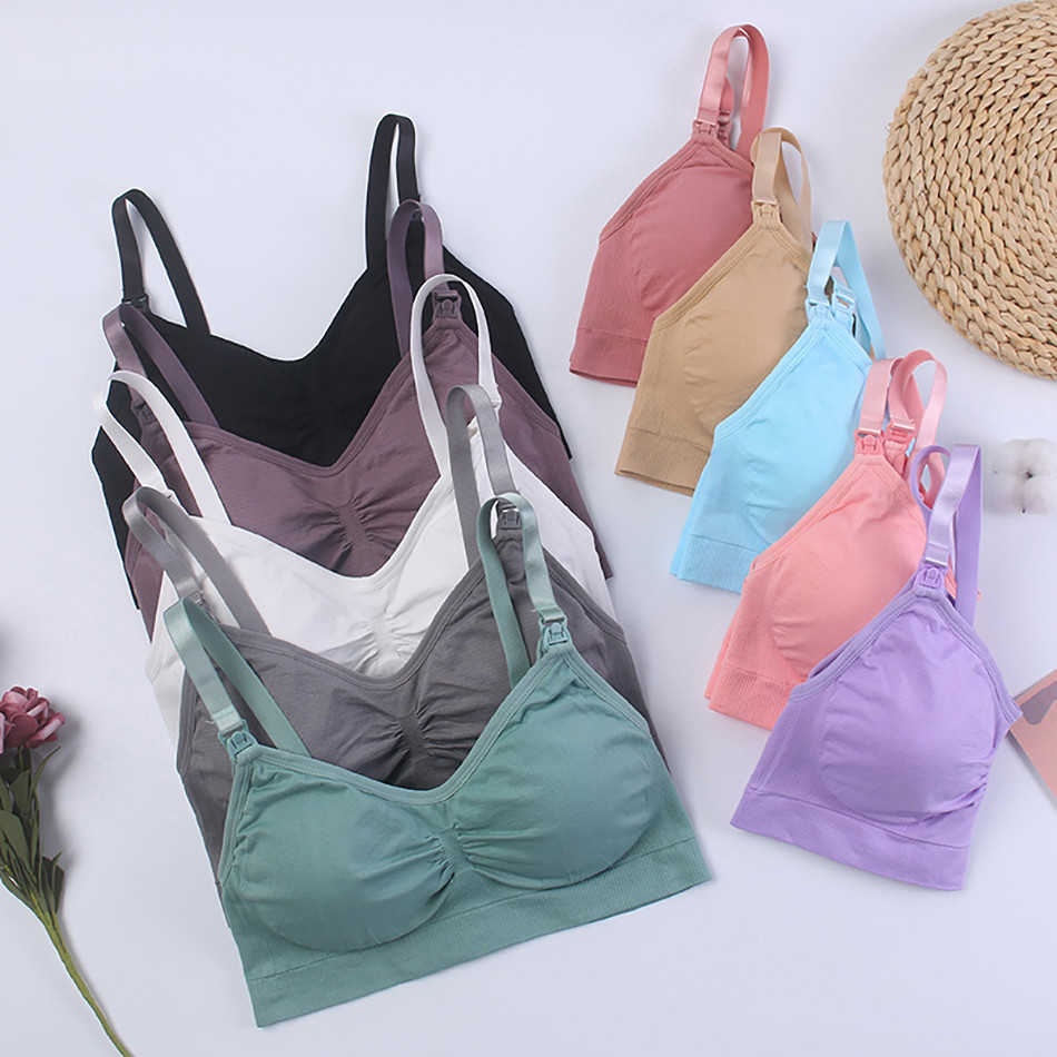 Breathable Maternity Pregnant  - Nursing Bra Sleep 评论和价格