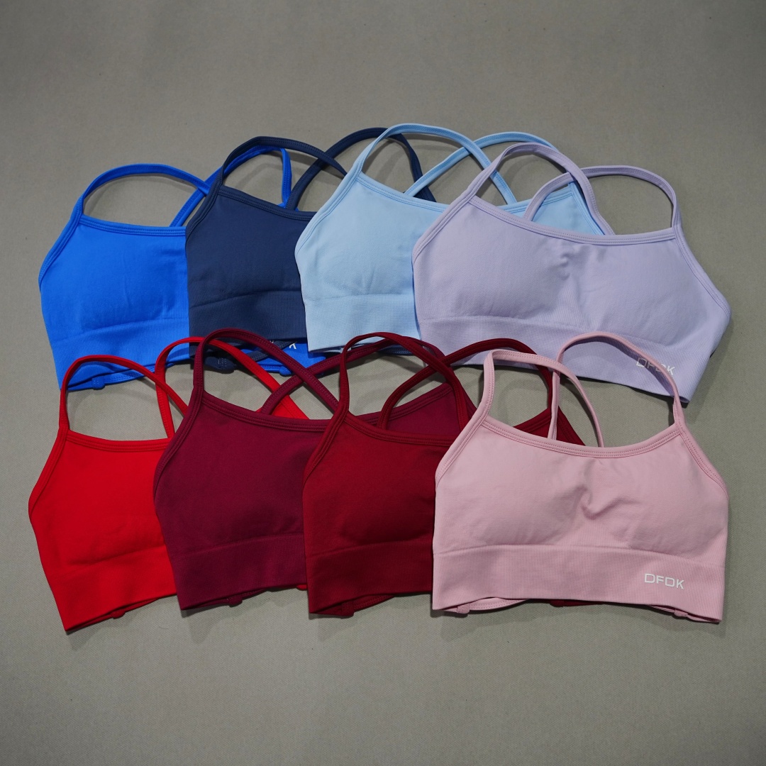 DFDK Ribbed Seamless Cross Bac - Push Up Bra Padded 评论和价格